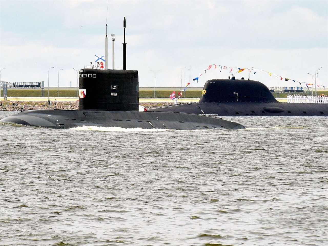 Russian submarines Gulf of Finland St Petersburg