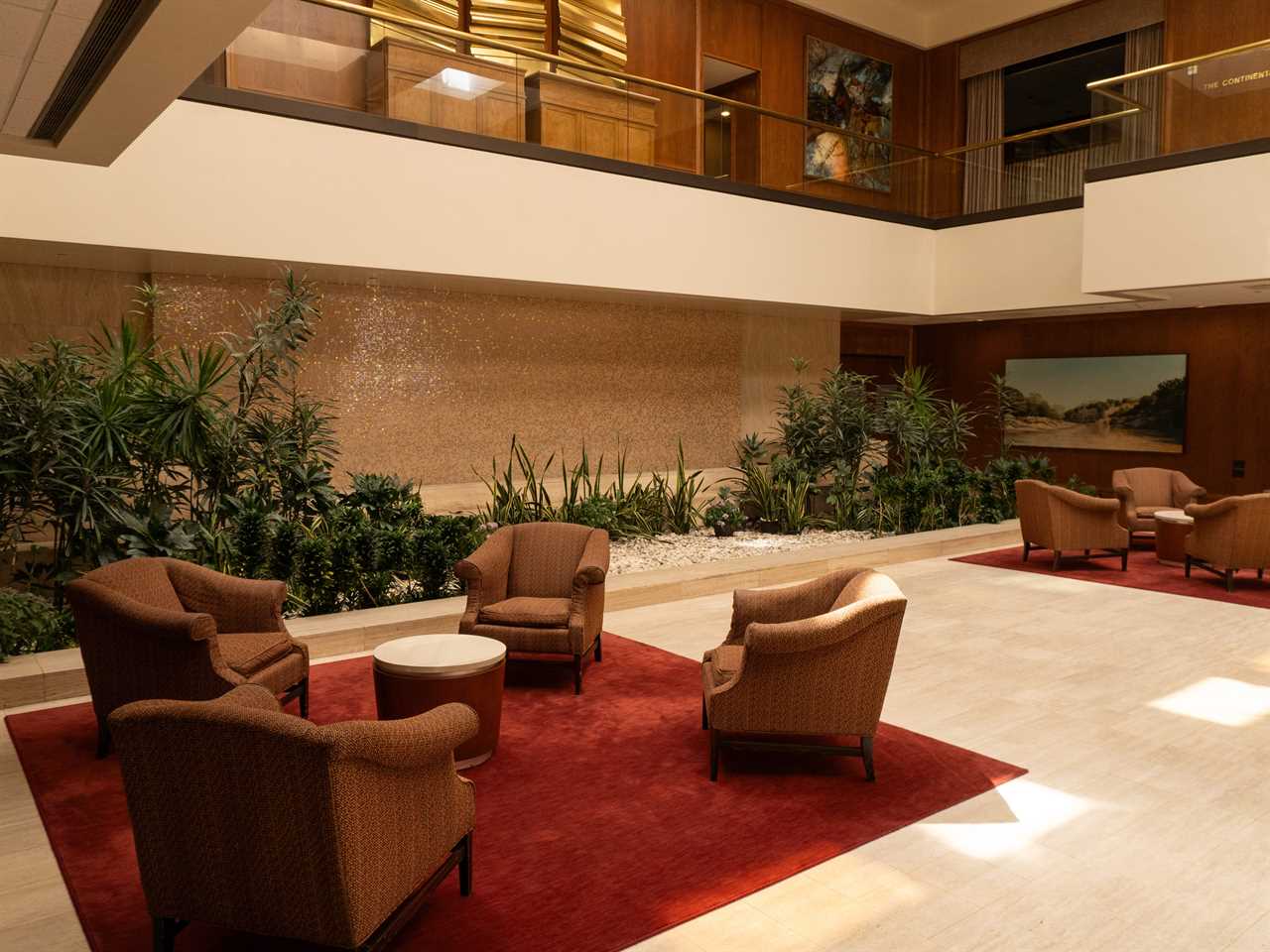 The interior of the Petroleum Club.