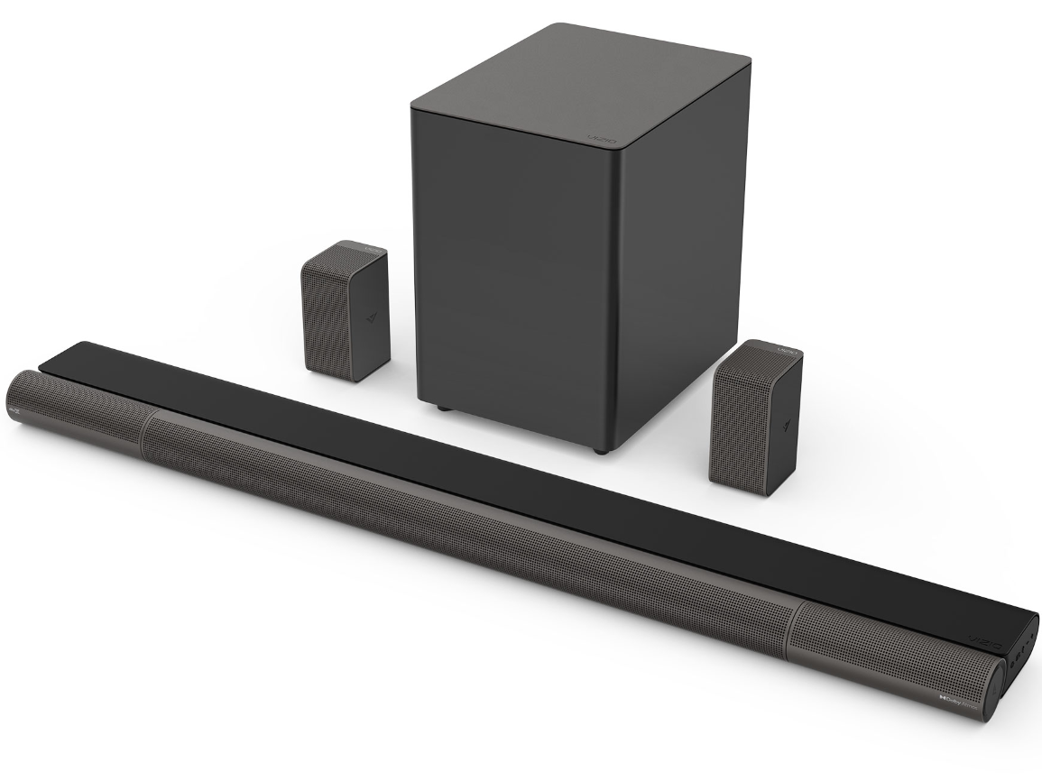 The Vizio Elevate soundbar and speaker system.