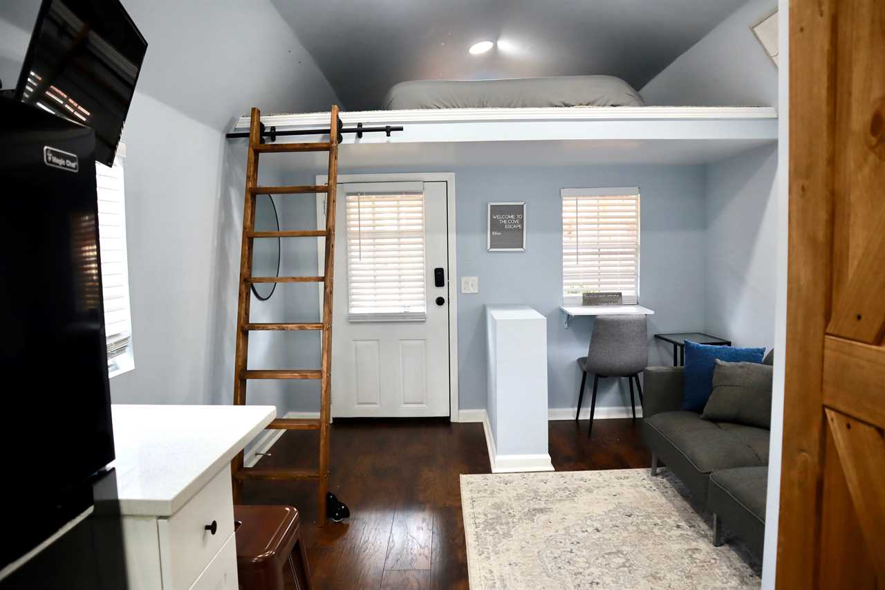 Interior of tiny home