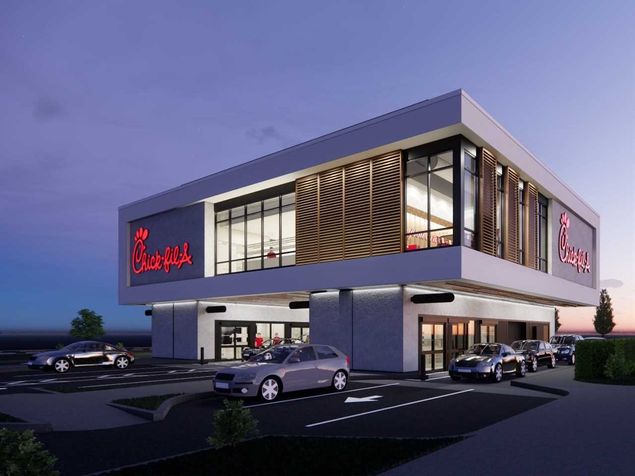 Chick-fil-A four-lane restaurant