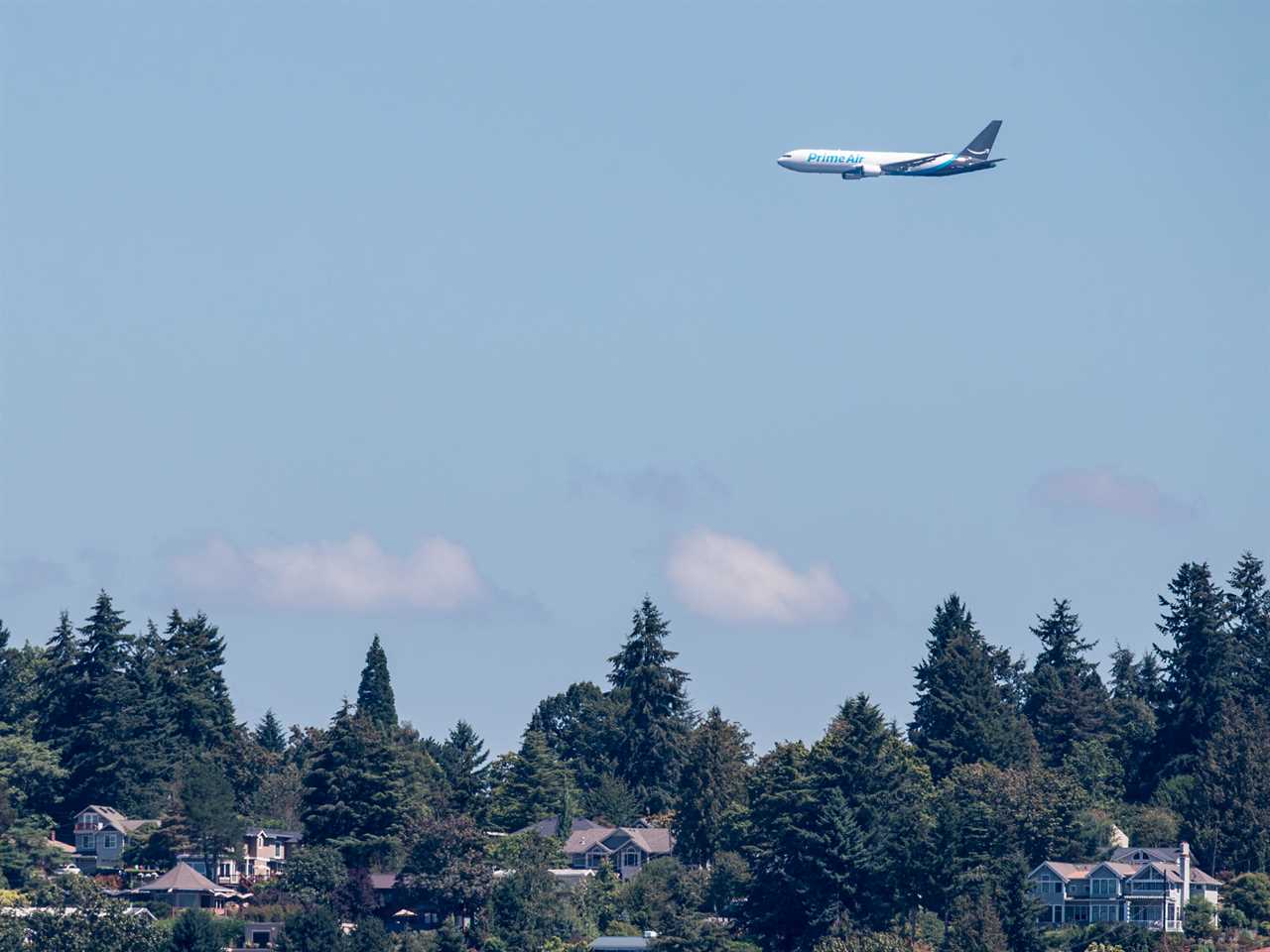 Amazon plane Lake Washington