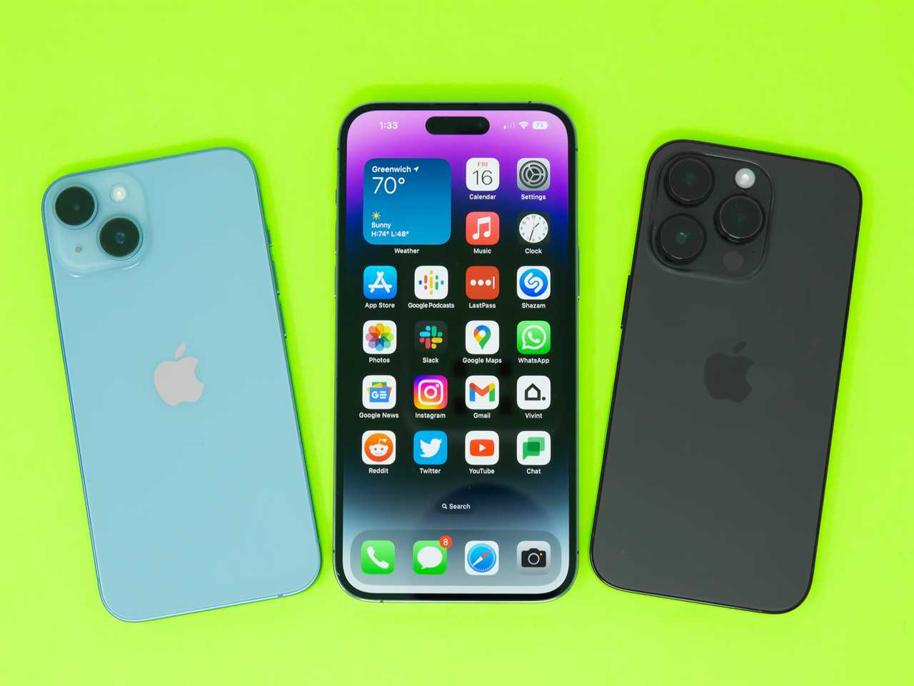 The iPhone 14, iPhone 14 Pro Max, and iPhone 14 Pro