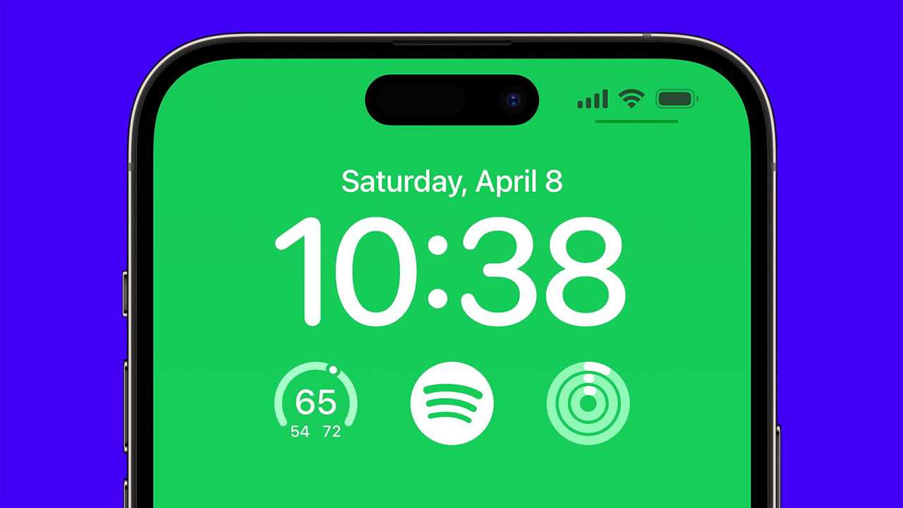 Lock screen widget for Spotify on iOS