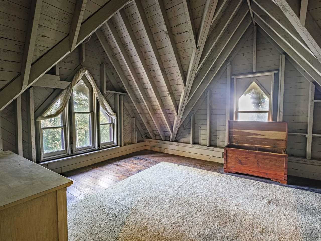 An empty attic.