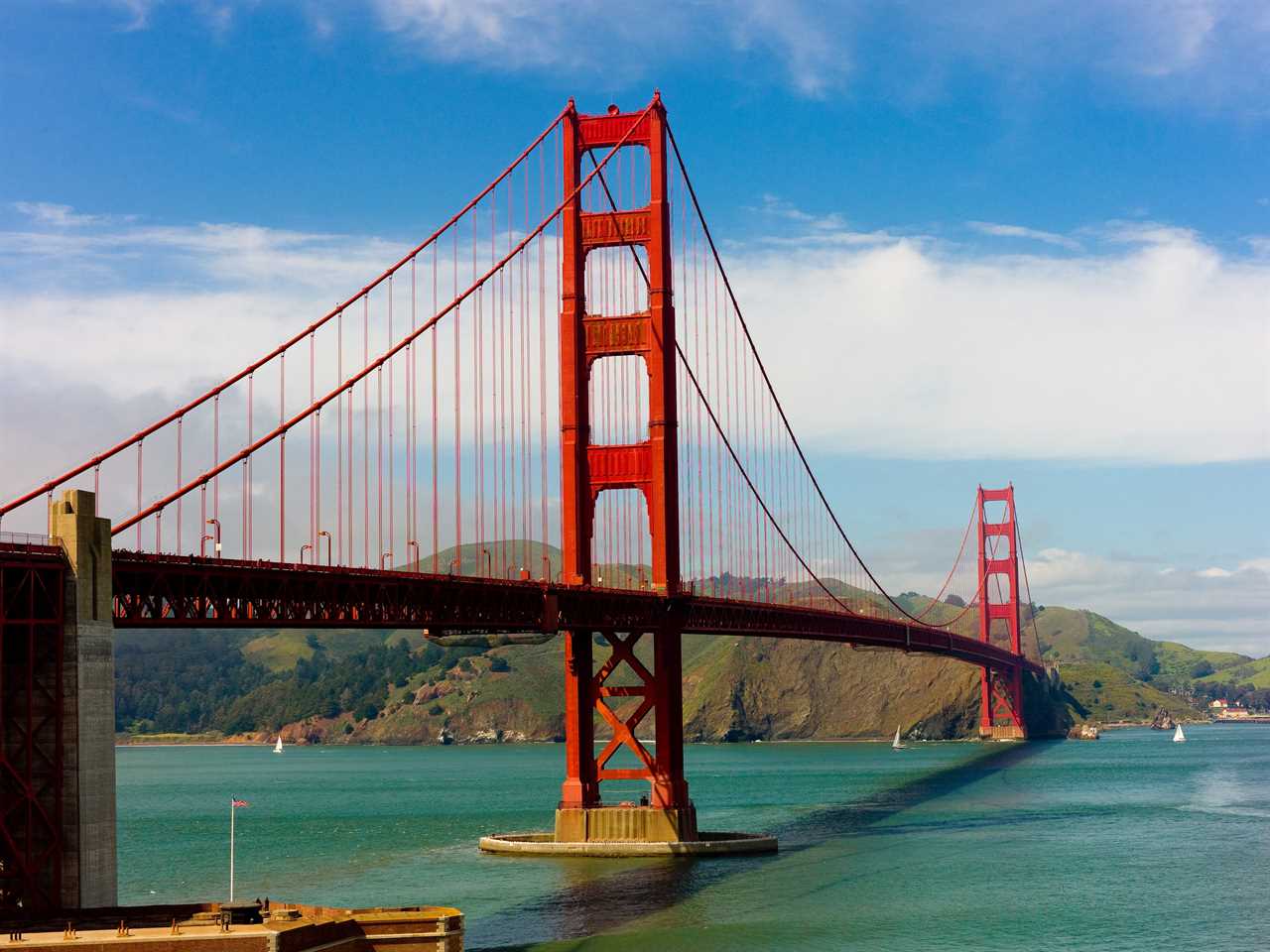 Golden Gate Bridge in San Francisco, California.