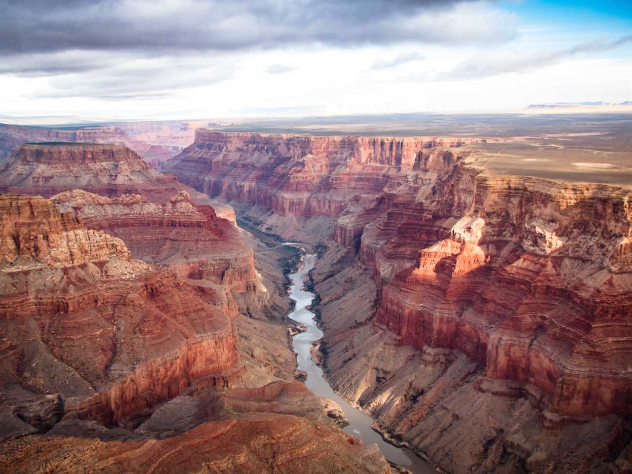 View over the South and North Rim in the Grand Canyon