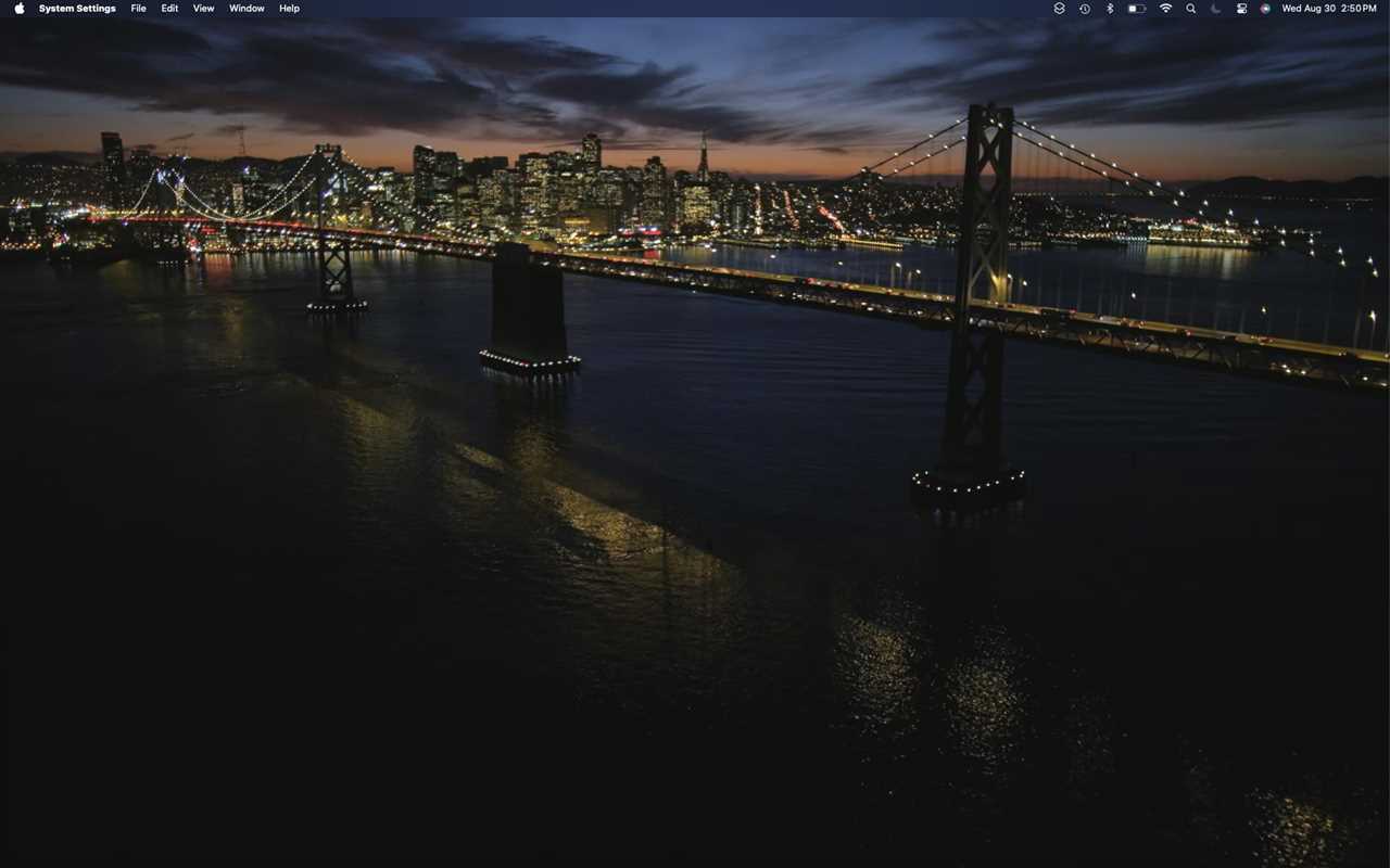 macOS Sonoma wallpaper: San Francisco Night