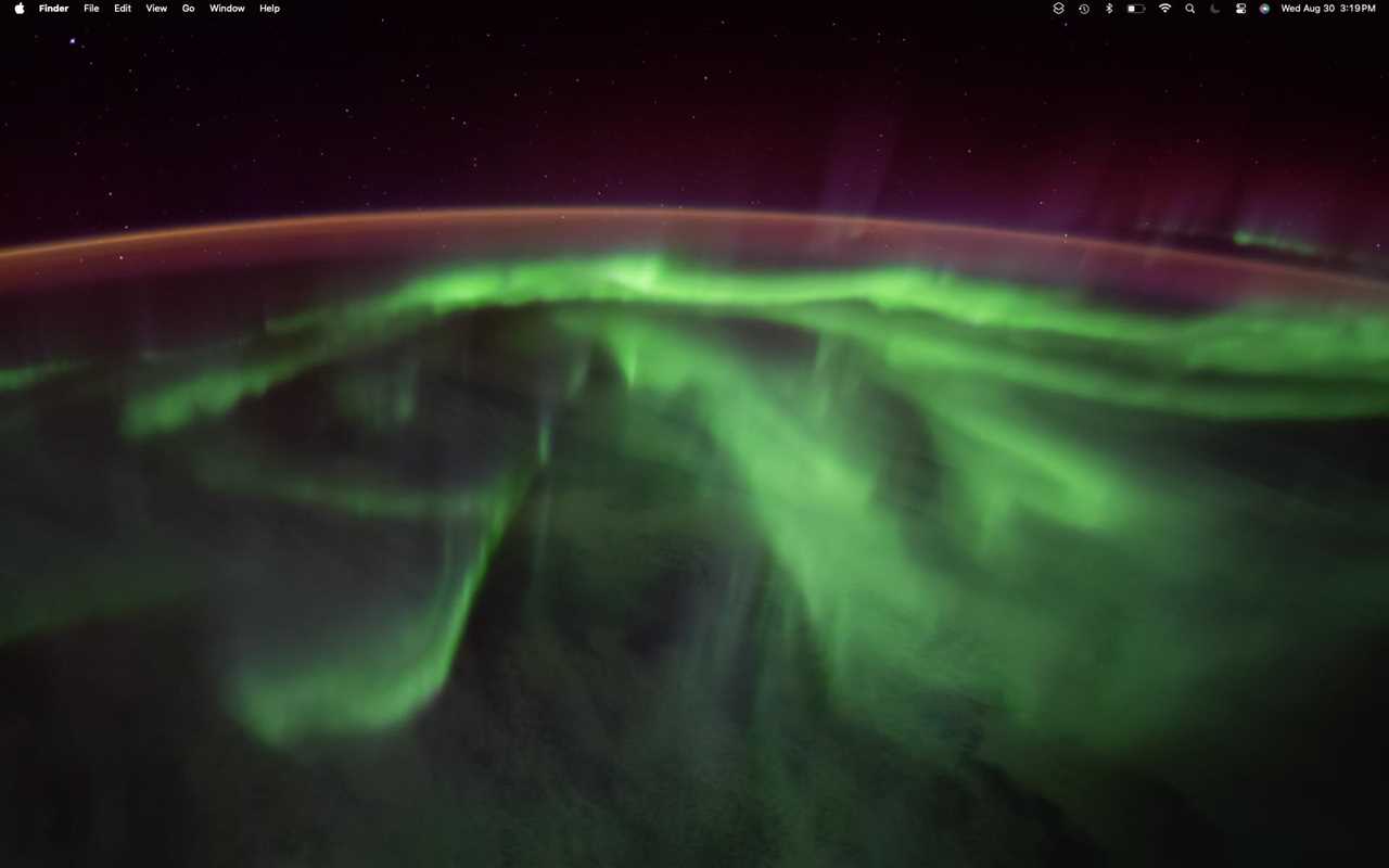 macOS Sonoma Wallpaper: Antarctica's Southern Lights