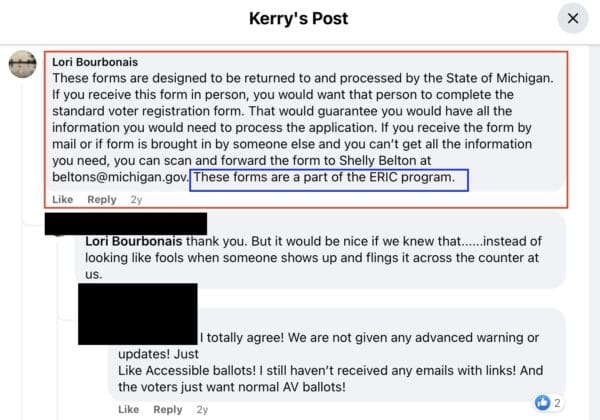 IT WAS NOT JUST GBI STRATEGIES! Multiple MI Clerks Reported Receiving Late Voter Registrations – Include Photos from MI SOS Jocelyn Benson’s Office Marked “PPE” – Delivered Only ONE Day Before Election – What’s Going On?