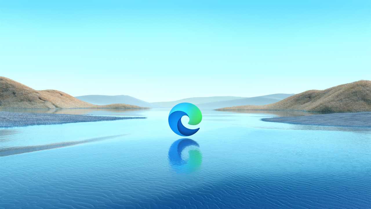 Microsoft Edge browser icon.