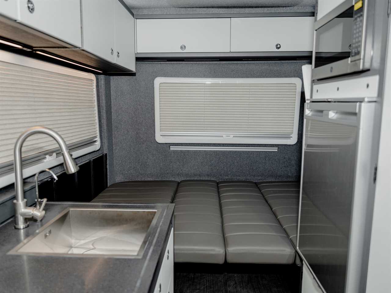 dinette and kitchen in the RexRover