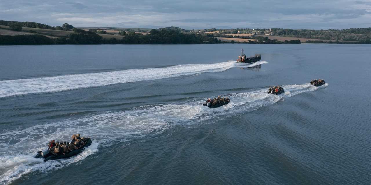 Ukrainian marines British training