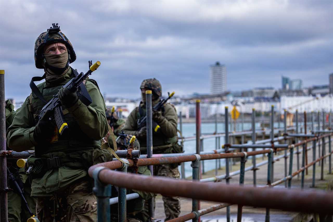 Ukrainian marines British training