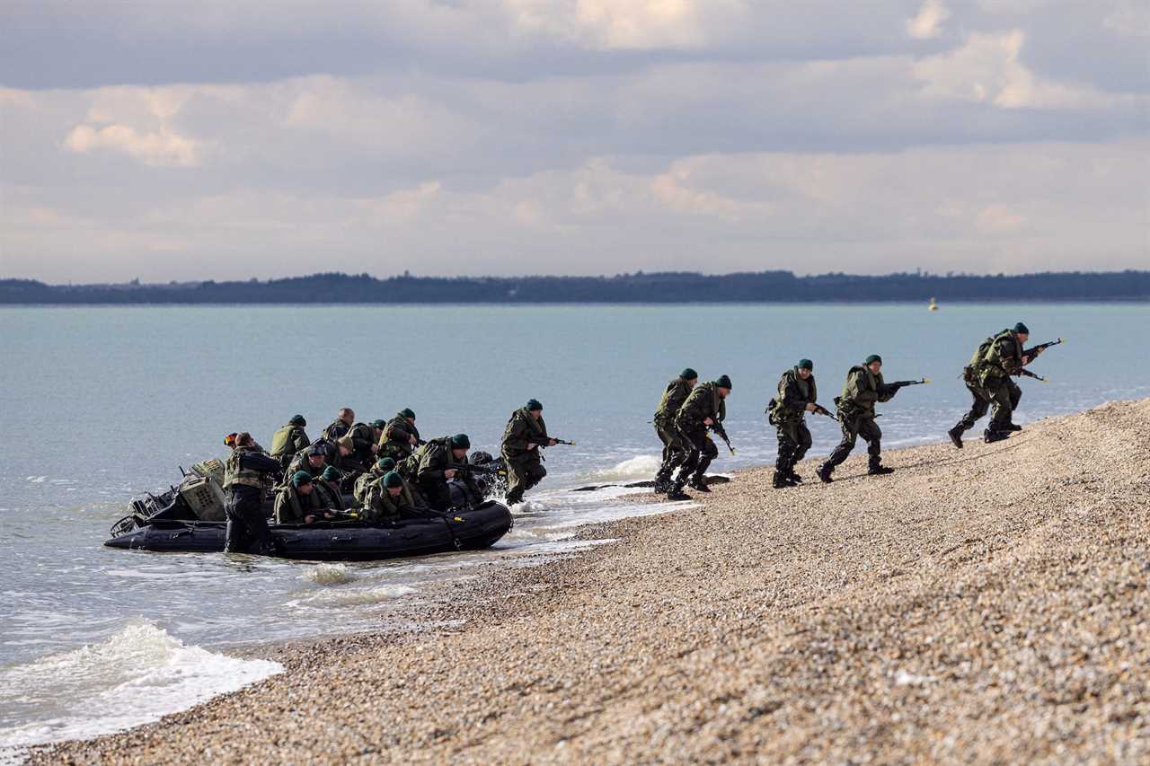 Ukrainian marines British training