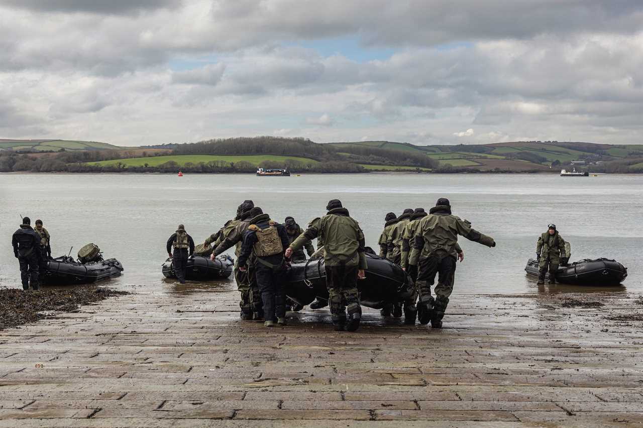 Ukrainian marines British training