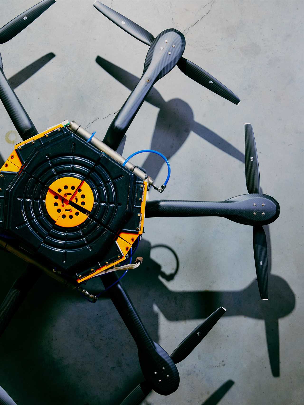 top down view of the Amogy drone