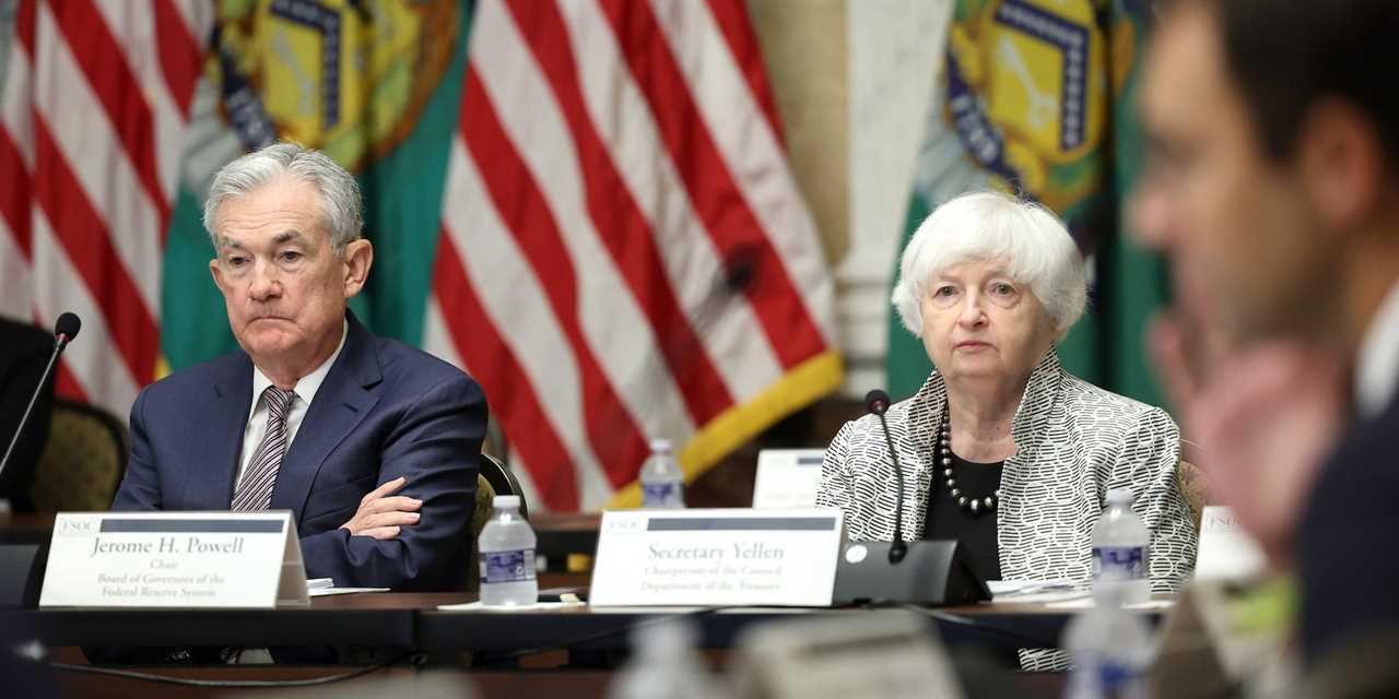 Federal Reserve Chairman Jerome Powell and US Treasury Secretary Janet Yellen