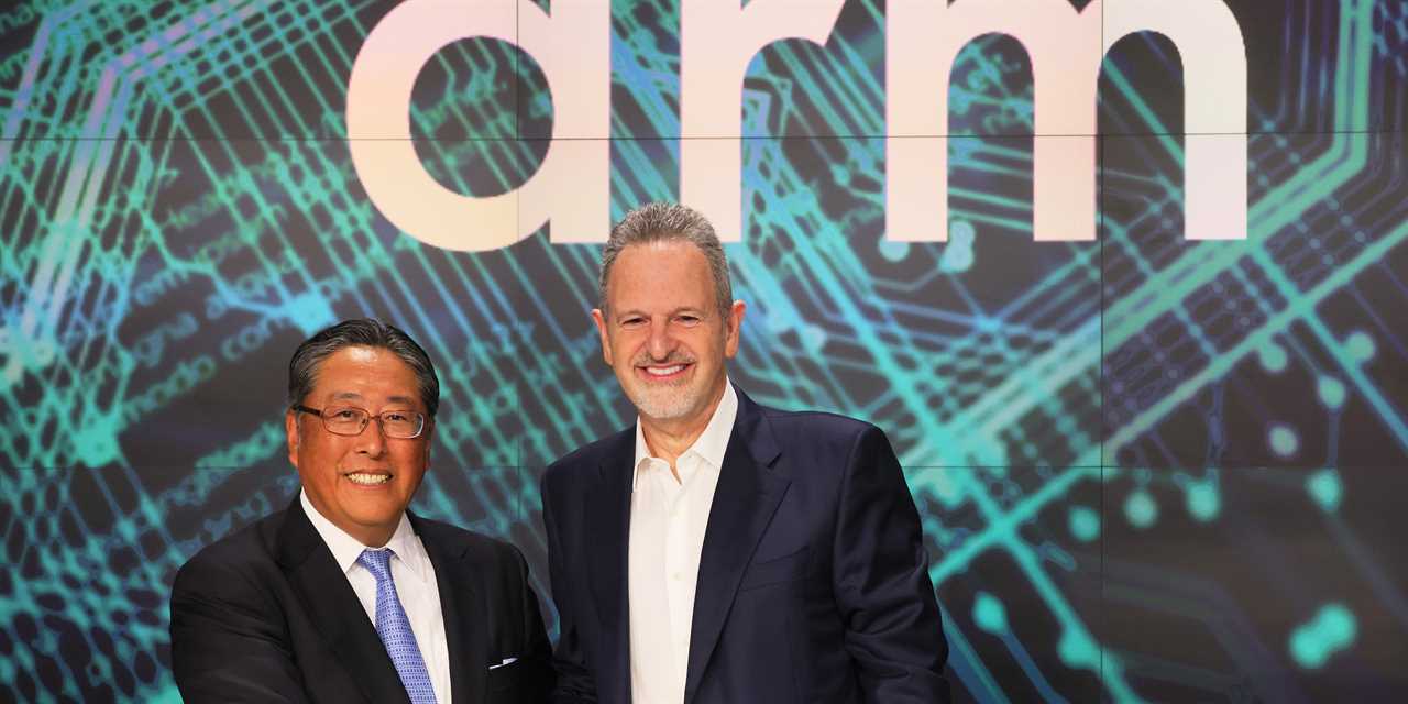 Arm IPO, public stock trading chip maker