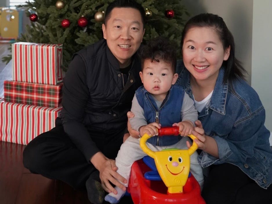 Pengyu Cheng  and his family.