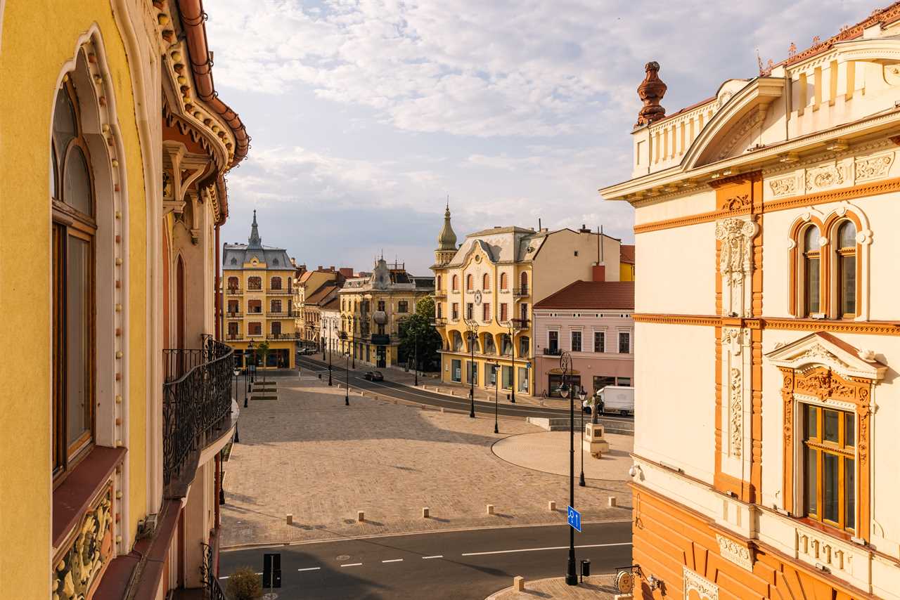 Oradea, Romania skyline.