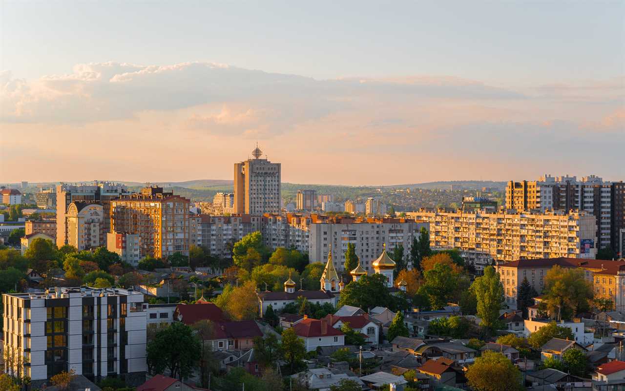 City view of Chisinau, Moldova