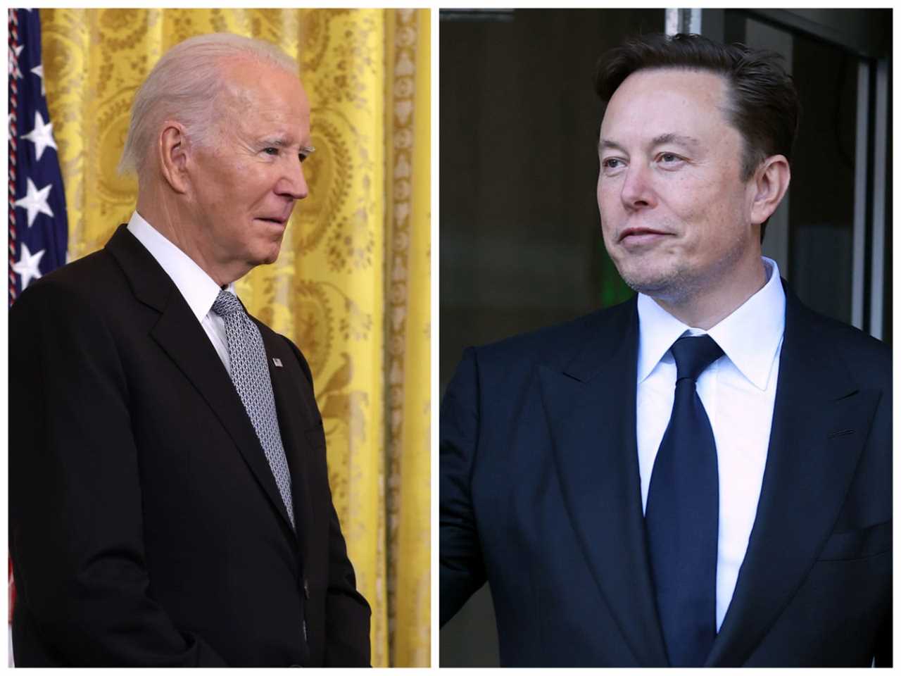 Joe Biden and Elon Musk