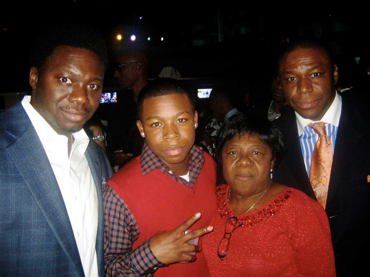 Jimmy Henchman and Mario Henchman with the family.