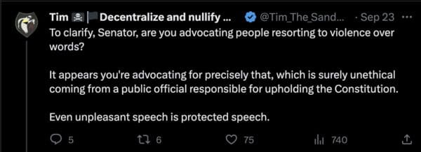 Dem Senator, “2X Teacher of the Year,” Gets Wrecked On Social Media For Laughing About Violent Beatdown of Individual By 12 or More Striking UAW Workers—Warns Others: “Don’t mess with the UAW”