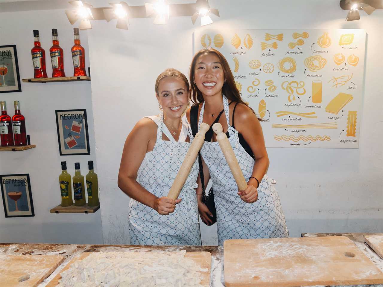 Lynette Ban (right) stands with her friend Rachael Piotrowski