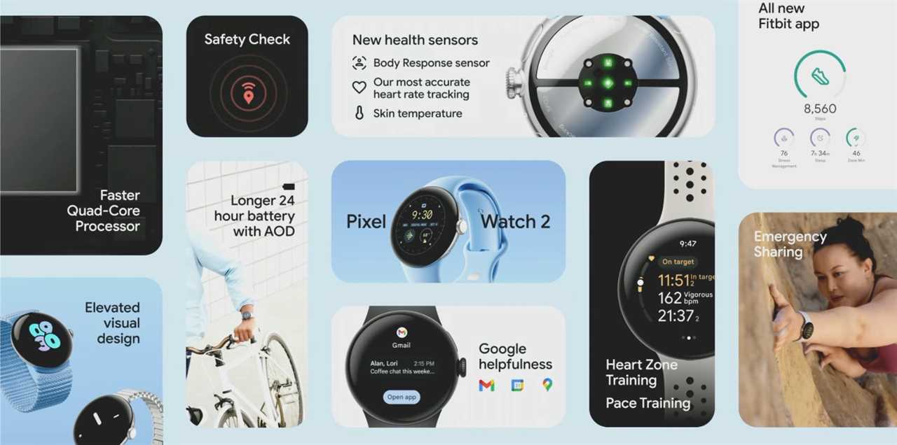 Google Pixel Watch 2 now official with more refined design, longer battery life