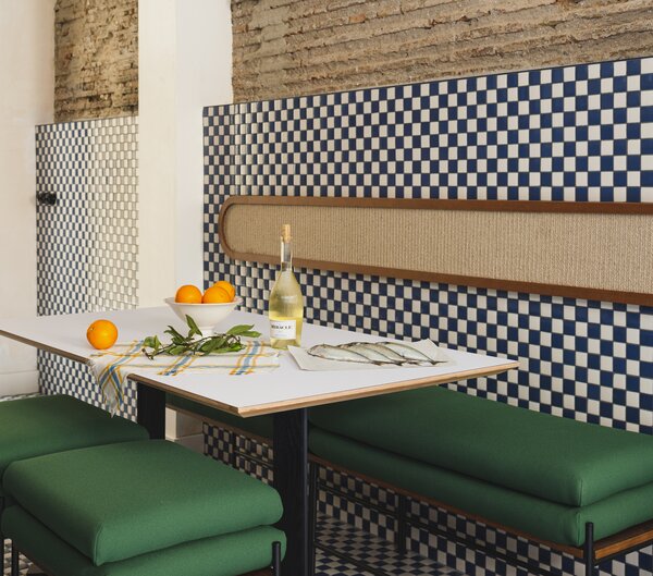 Swaths of Blue and White Tile Shimmer in This 1940s Spanish Apartment