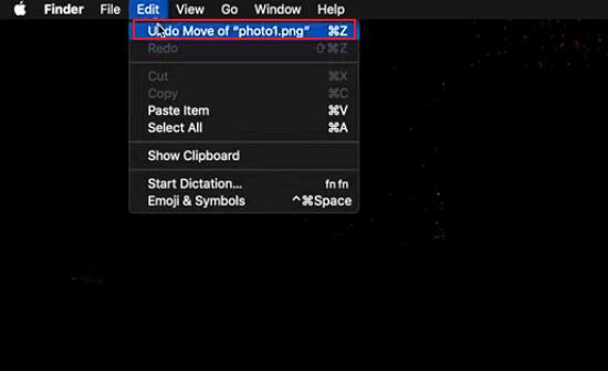 Undo Delete file on Mac