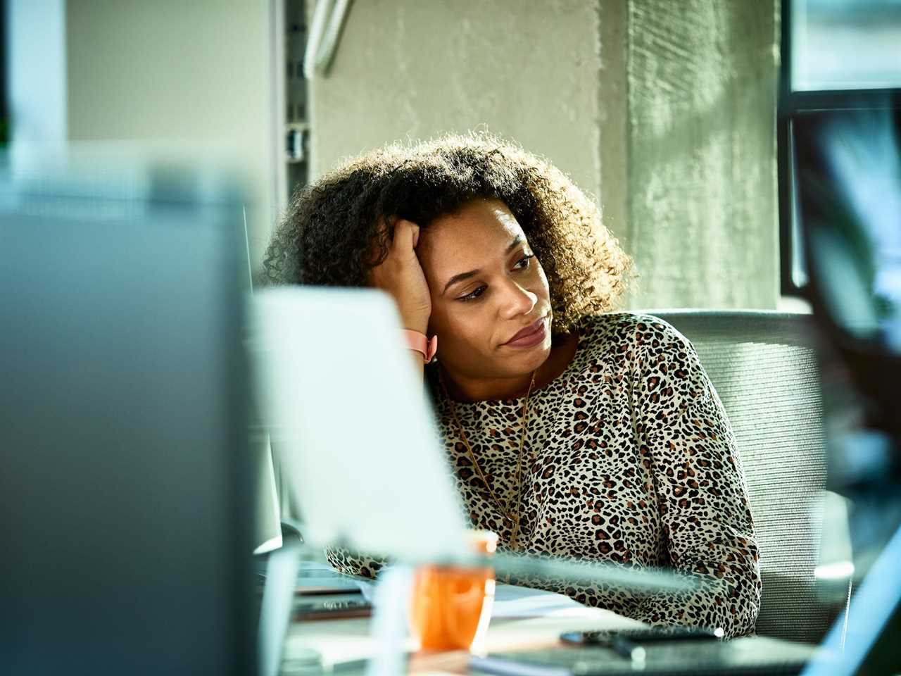 Businesswoman sitting in an office