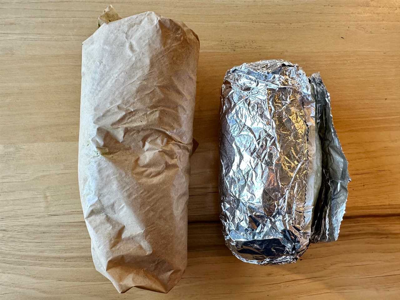 Chipotle's burrito compared to Cava's pita.