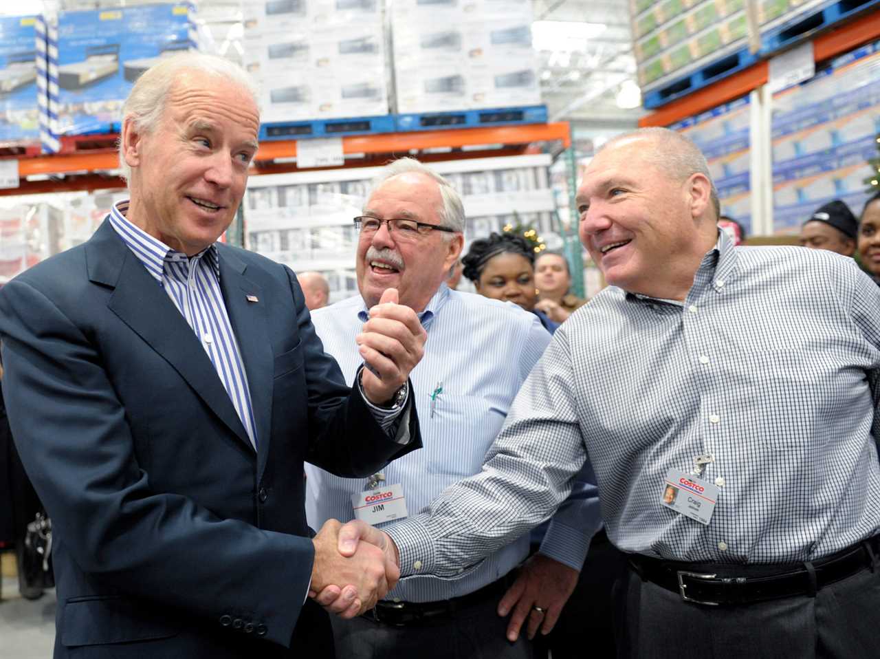 Joe Biden Costco Jim Sinegal Craig Jelinek