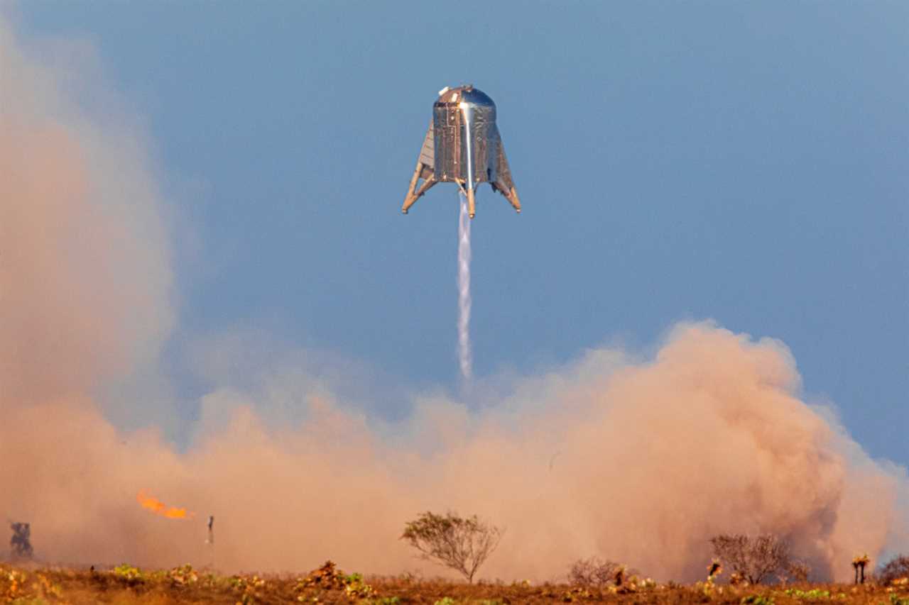 starhopper rocket ship final launch 150 meters boca chica south texas august 27 2019 trevor mahlman reuters