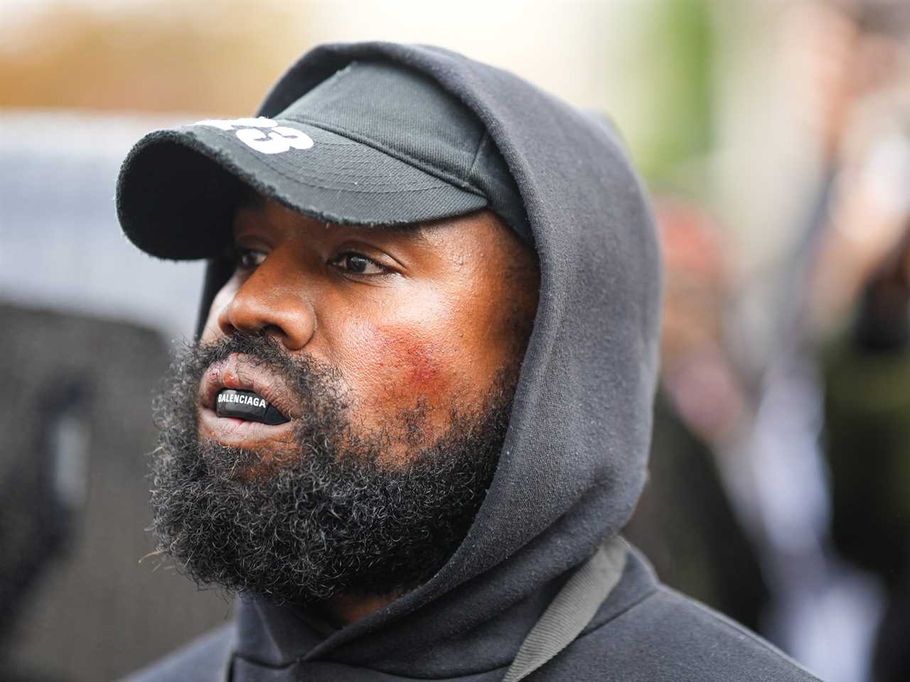 Kanye West at Paris Fashion Week