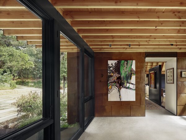 Cor-Ten Steel Cloaks a Set of Four Structures That Form a Texas Home