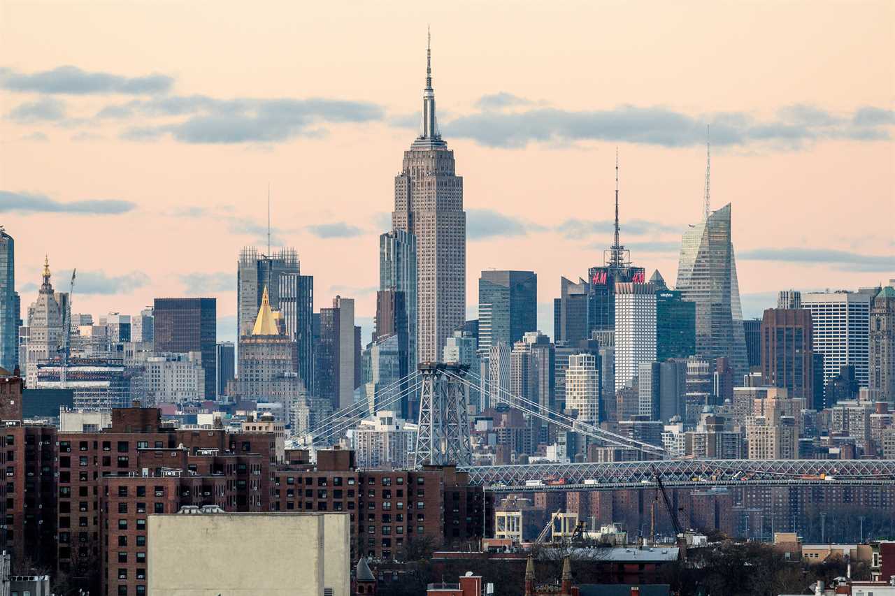 A photo of the New York City Skyline.