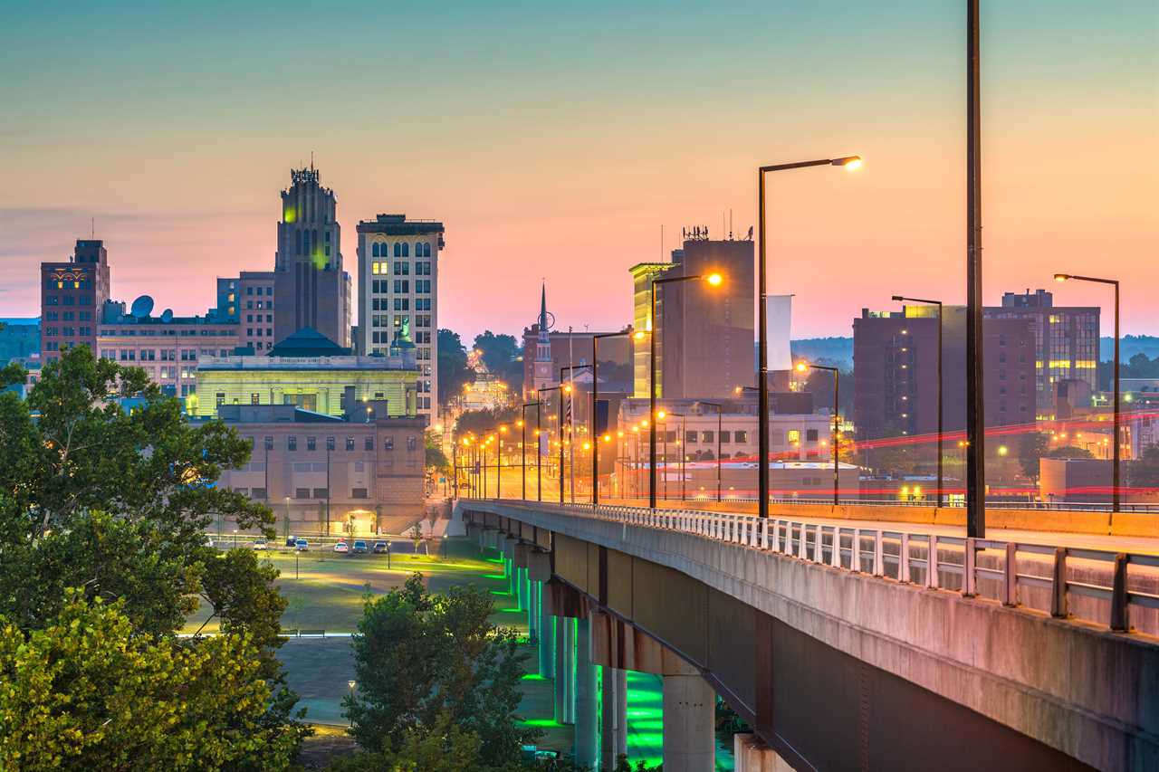 The Youngstown, Ohio skyline.