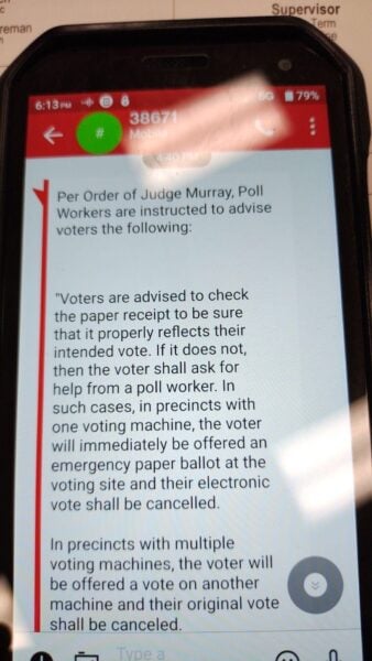 Pennsylvania Vote “Flip” Update:  Conflicting Advice Given to Voters Throughout Day, Precincts Were Running Out of Emergency Ballots