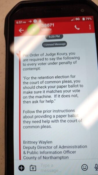 Pennsylvania Vote “Flip” Update:  Conflicting Advice Given to Voters Throughout Day, Precincts Were Running Out of Emergency Ballots