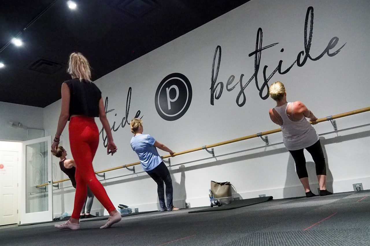 barre instructor in studio