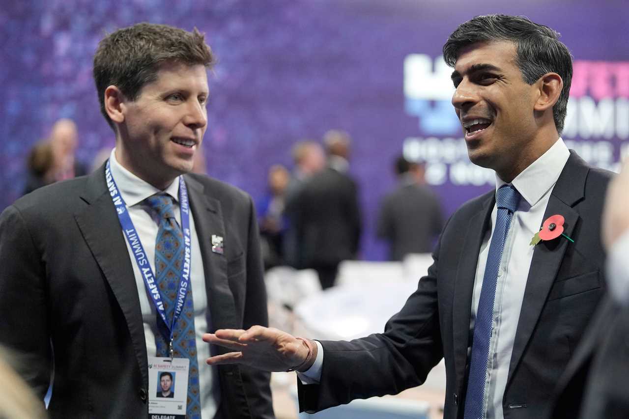 Sam Altman meeting UK Prime Minister Rishi Sunak.