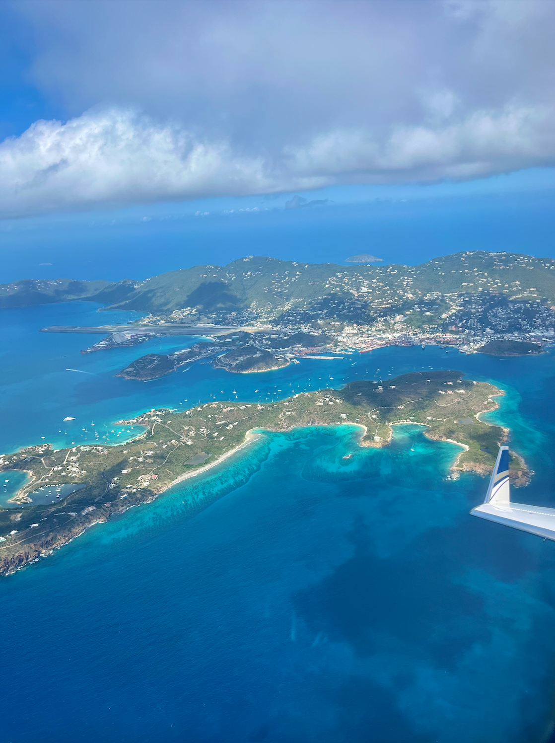 View from a jet plane.