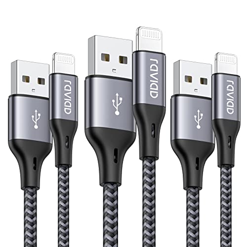 RAVIAD iPhone Charger Cable 2M 3Pack