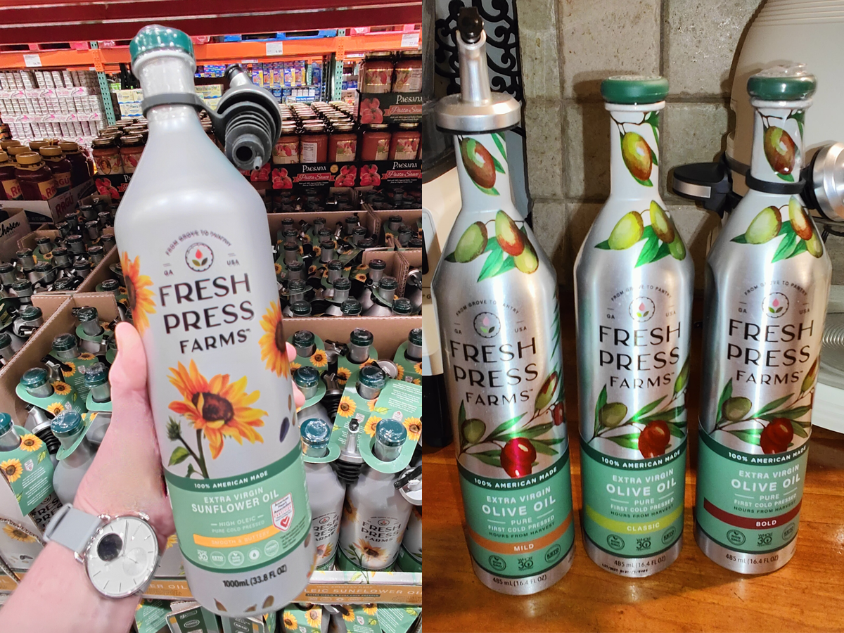 Fress Press Farms sunflower and olive oils