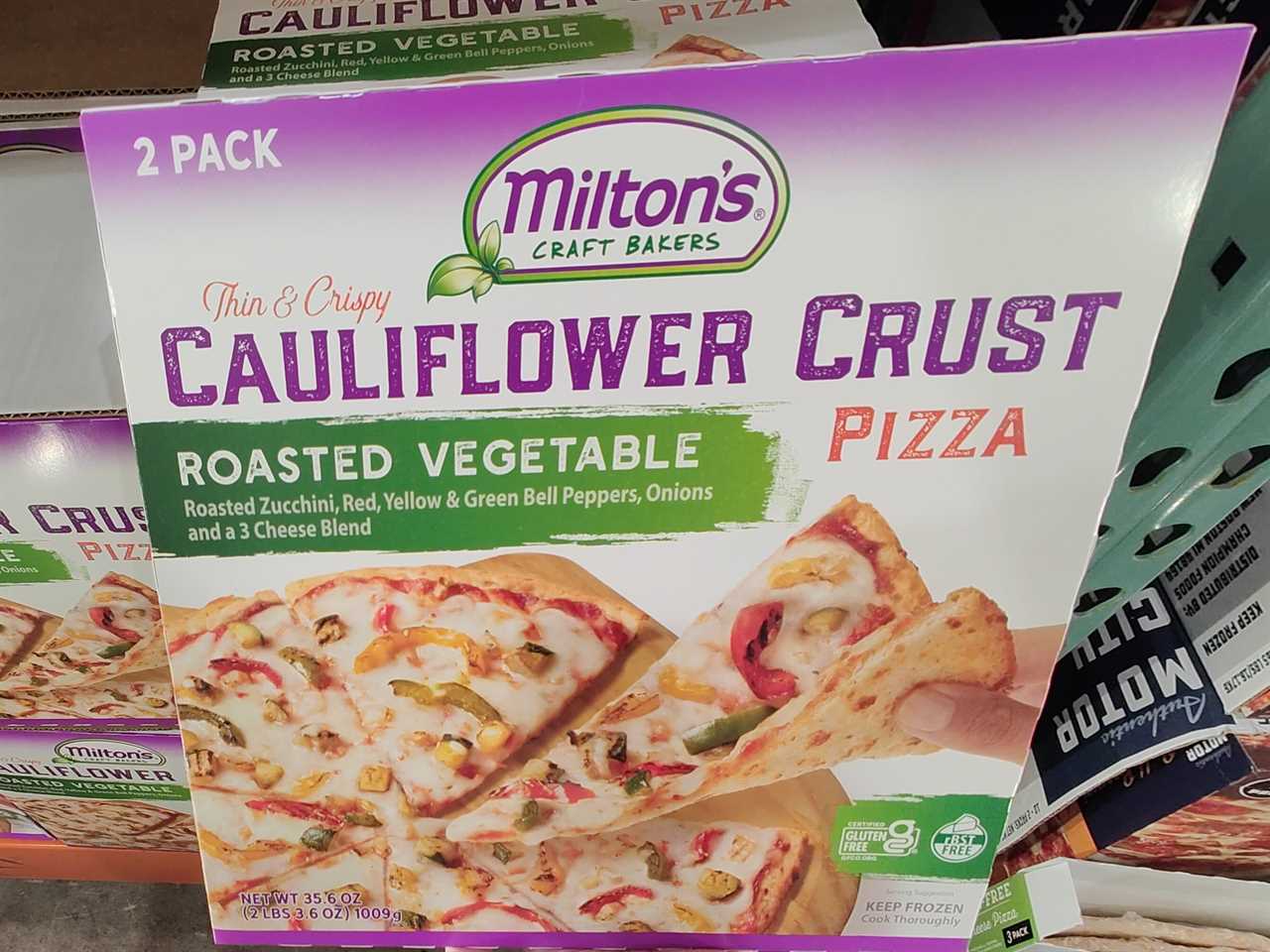 Milton's Craft Bakers cauliflower-crust pizza