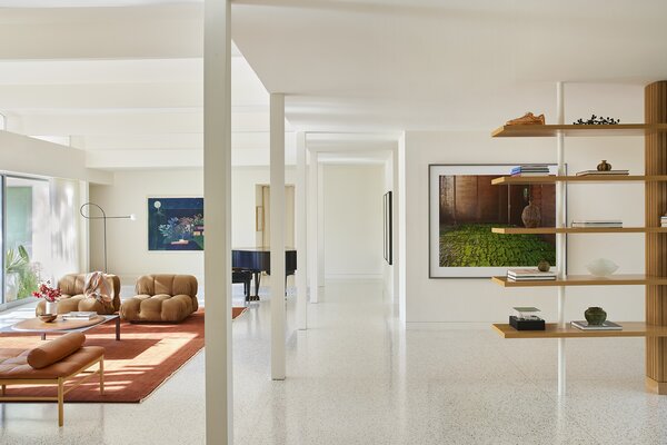 Custom-Mixed Terrazzo Floors Lay the Groundwork for the Glow Up of an L.A. Midcentury